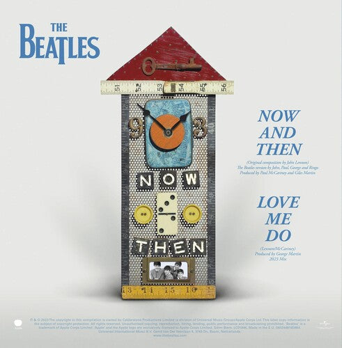 The Beatles - Now and Then [Clear 7" Single] (Vinyl LP) - Pale Blue Dot Records