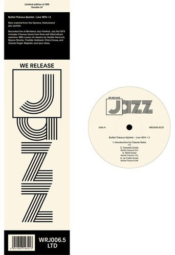 Boillat Therace Quintet - Live 19743 (Vinyl LP) - Pale Blue Dot Records