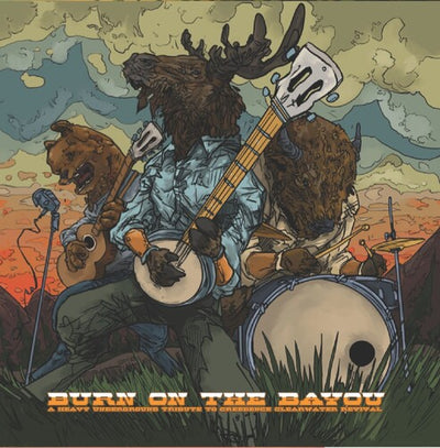 Various Artists - Burn On The Bayou: Heavy Underground Tribute To Creedence Clearwater Revival (Various Artists) (Vinyl LP) - Pale Blue Dot Records
