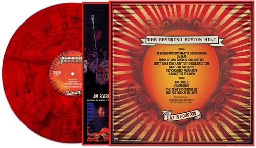The Reverend Horton Heat - Live In Houston - Red Marble (Vinyl LP) - Pale Blue Dot Records