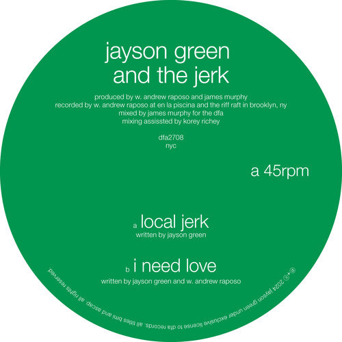 Local Jerk / I Need Love (Vinyl LP) - Pale Blue Dot Records