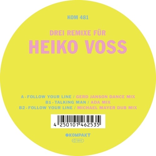 Heiko Voss - 3 Remixe Fur Heiko Voss (Vinyl LP) - Pale Blue Dot Records
