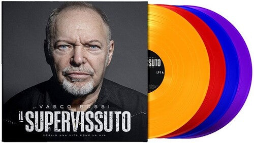 Vasco Rossi - Il Supervissuto - 4LP Box, Orange, Red, Blue & Purple Vinyl (Vinyl LP) - Pale Blue Dot Records
