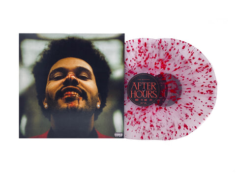 The Weeknd - After Hours (Limited Edition Clear w/ Red Splatter Colored Double LP) - Pale Blue Dot Records